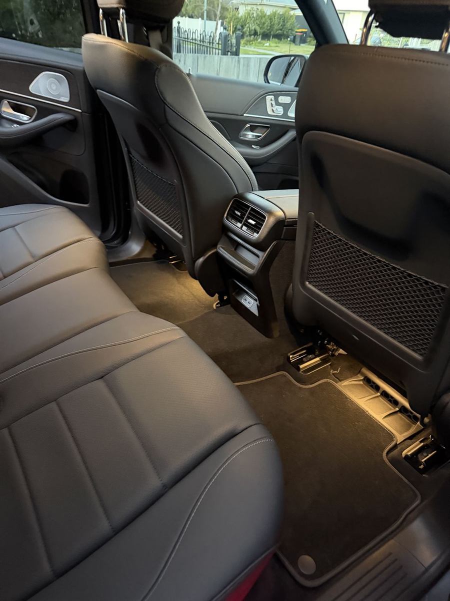 Vacuumed and cleaned back seats